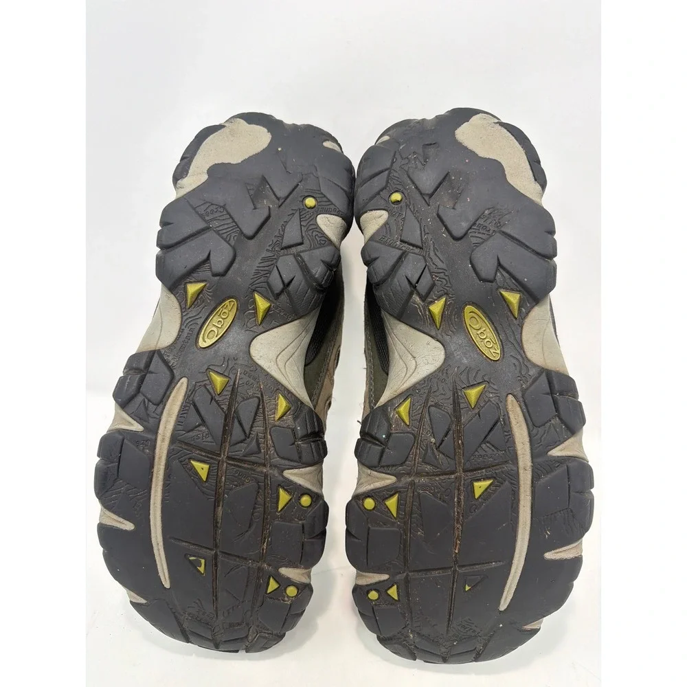 Oboz Mens Brown Hiking Trail Shoes Size 11 Waterproof Outdoor Adventure -DAMAGE-